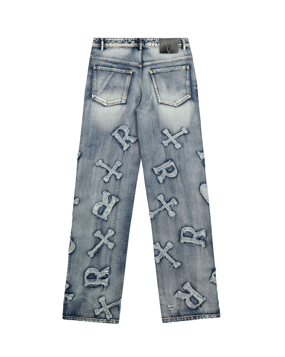 chrome heart patches on jeans｜TikTok Search
