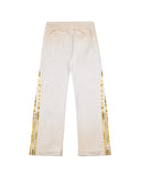 Faded Gold Track Sweatpants