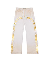 Faded Gold Track Sweatpants