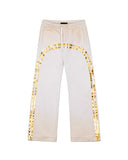 Faded Gold Track Sweatpants