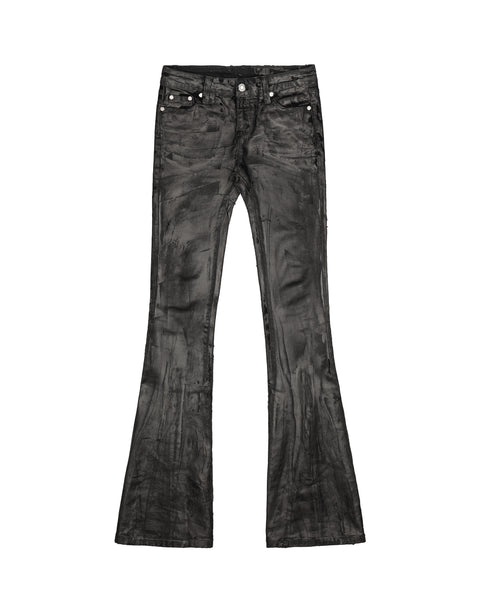 Doll Core Flared Wax Jeans