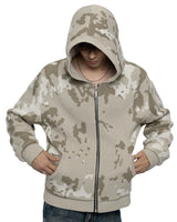 Beige Camo Knit Hoodie