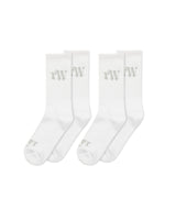 White Basic Socks 2 Pack