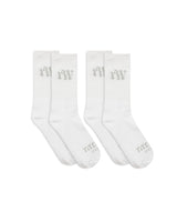 White Basic Socks 2 Pack